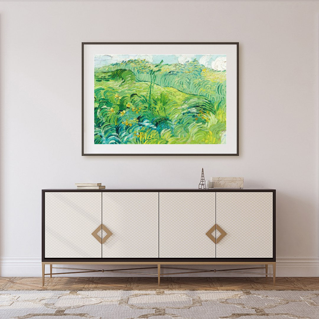 Immerse yourself in the swirling beauty of this vibrant landscape that captures the essence of a for Foyer