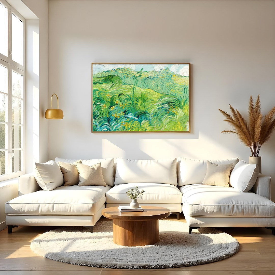 Immerse yourself in the swirling beauty of this vibrant landscape that captures the essence of a for Living Room