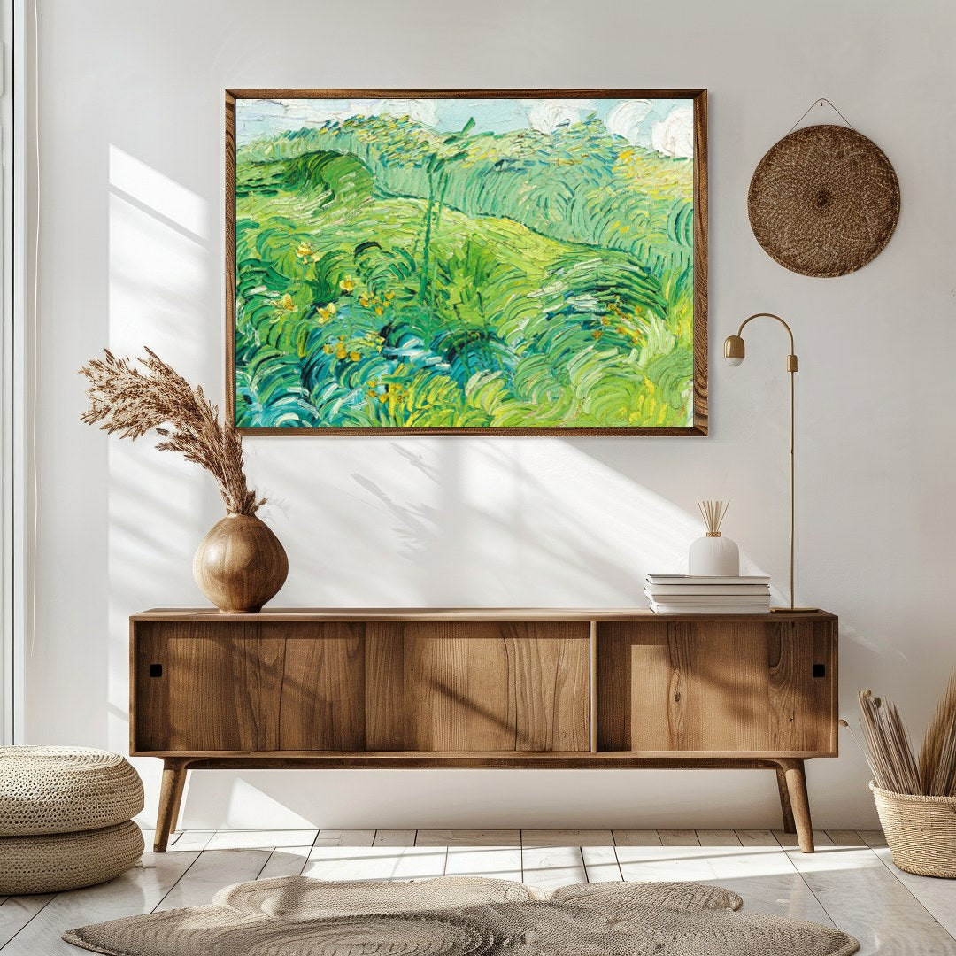 Immerse yourself in the swirling beauty of this vibrant landscape that captures the essence of a for Sitting Area