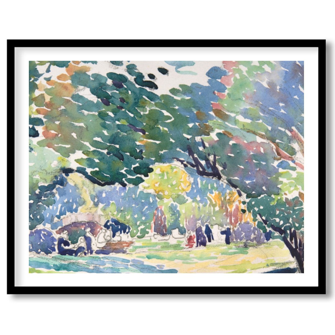 Immerse yourself in the serene beauty of nature with this vibrant watercolor landscape. The fluid for home