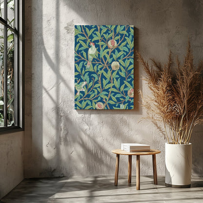Experience the tranquil beauty of nature with this exquisite artwork featuring a pair of birds for Entrance