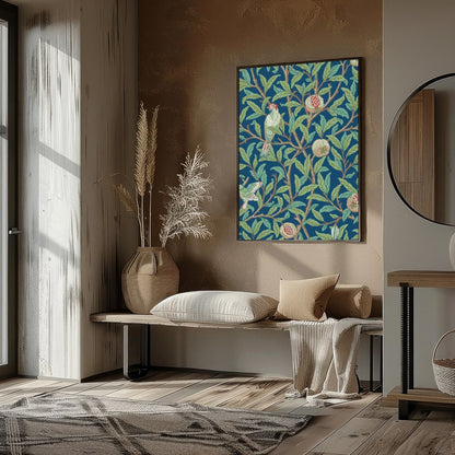 Experience the tranquil beauty of nature with this exquisite artwork featuring a pair of birds for kitchen