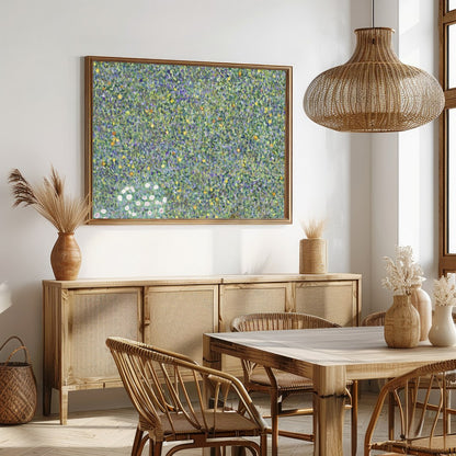 Immerse yourself in the lush beauty of 'Verdant Meadow Symphony'. This masterpiece highlights the for Dining
