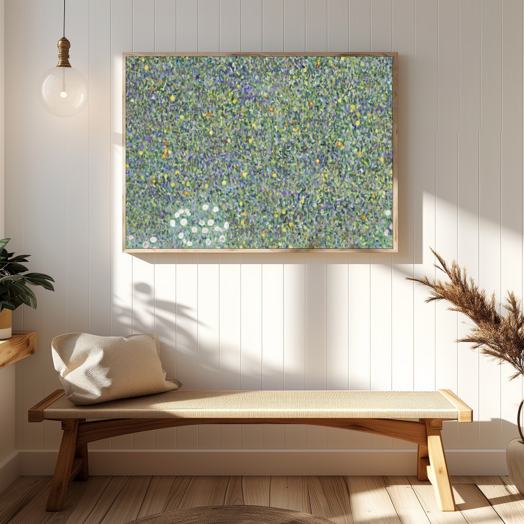 Immerse yourself in the lush beauty of 'Verdant Meadow Symphony'. This masterpiece highlights the for Hallway