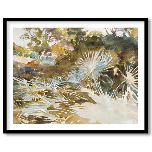 Immerse yourself in the serene beauty of nature with this exquisite watercolor painting. The for living-space