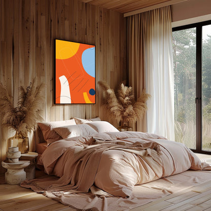 Infuse your space with energy and creativity through this dynamic abstract artwork. Featuring bold for Bedroom