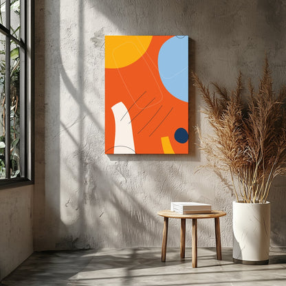 Infuse your space with energy and creativity through this dynamic abstract artwork. Featuring bold for Entrance