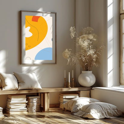 Infuse your space with energy and color through this vibrant abstract piece, featuring bold for dwelling