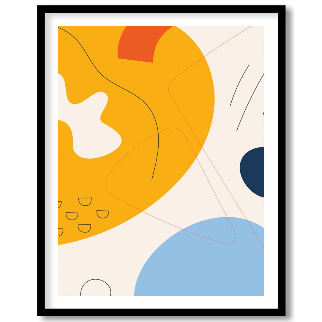 Infuse your space with energy and color through this vibrant abstract piece, featuring bold for gallery