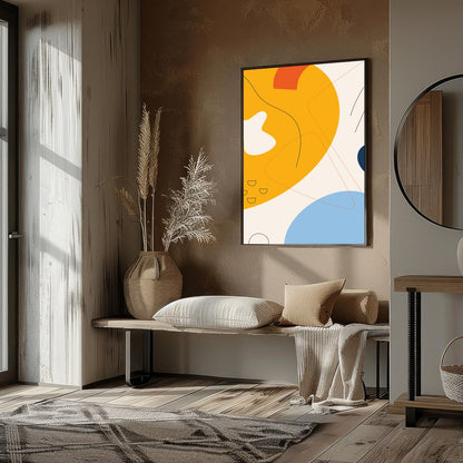 Infuse your space with energy and color through this vibrant abstract piece, featuring bold for sanctuary