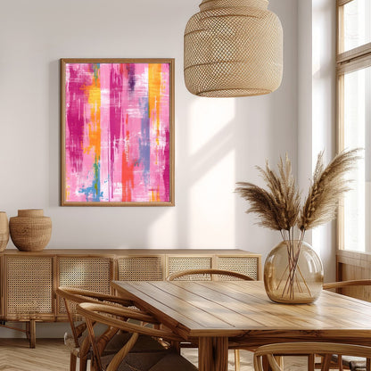 Energize your space with 'Vibrant Abstract Harmony,' a captivating piece that blends splashes of for Extra Kitchen