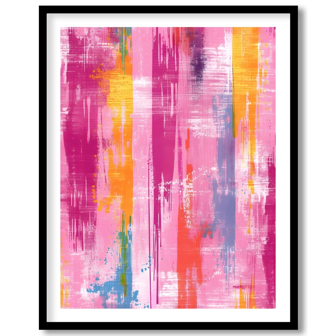 Energize your space with 'Vibrant Abstract Harmony,' a captivating piece that blends splashes of for lovely-house
