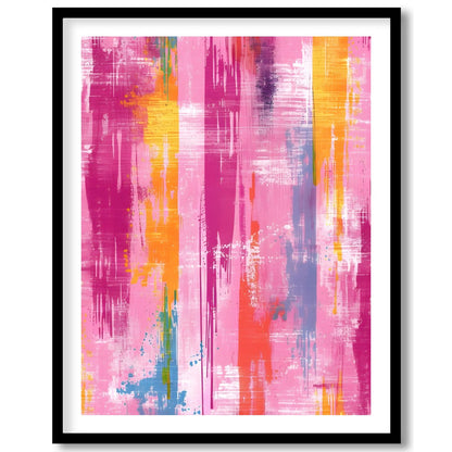 Energize your space with 'Vibrant Abstract Harmony,' a captivating piece that blends splashes of for lovely-house