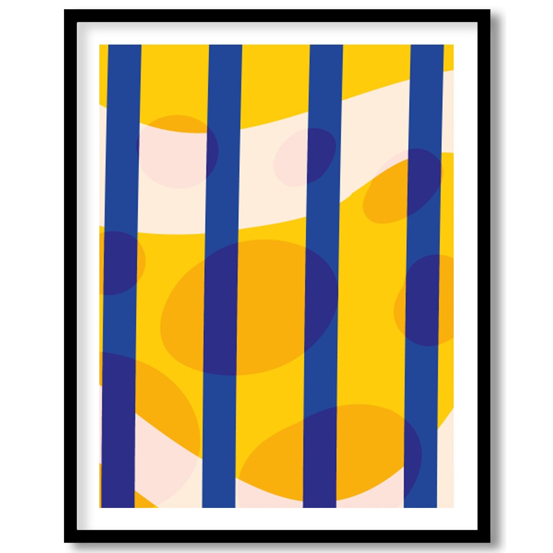 This captivating abstract art piece brings a splash of vibrant colors and dynamic shapes, perfect for sweet-home