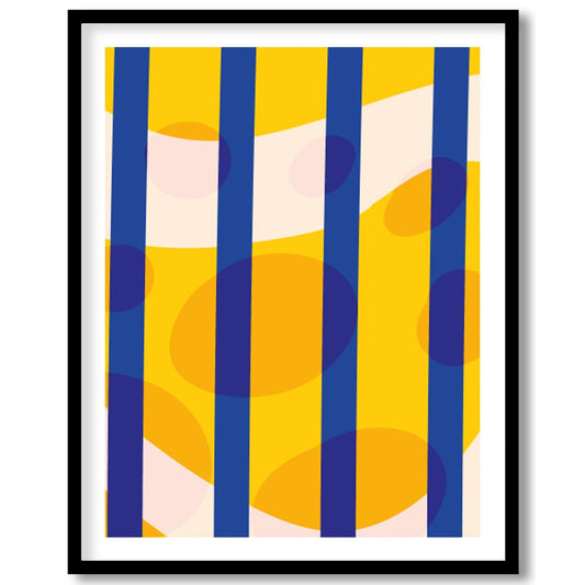 This captivating abstract art piece brings a splash of vibrant colors and dynamic shapes, perfect for sweet-home
