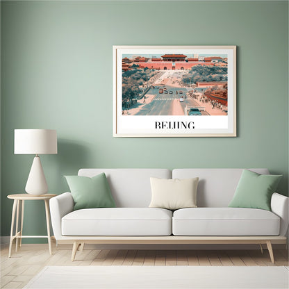 Immerse yourself in the allure of Beijing with this stunning wall art, capturing the essence of a for Hall