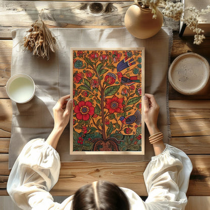This captivating piece of wall art brings nature to life with its vivid portrayal of birds and for Kitchen