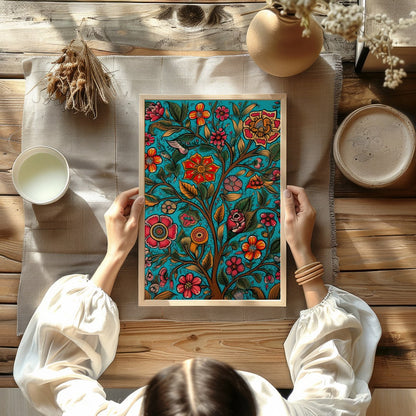 Infuse your space with the lively energy of this bold floral artwork. Featuring vivid flowers for Kitchen