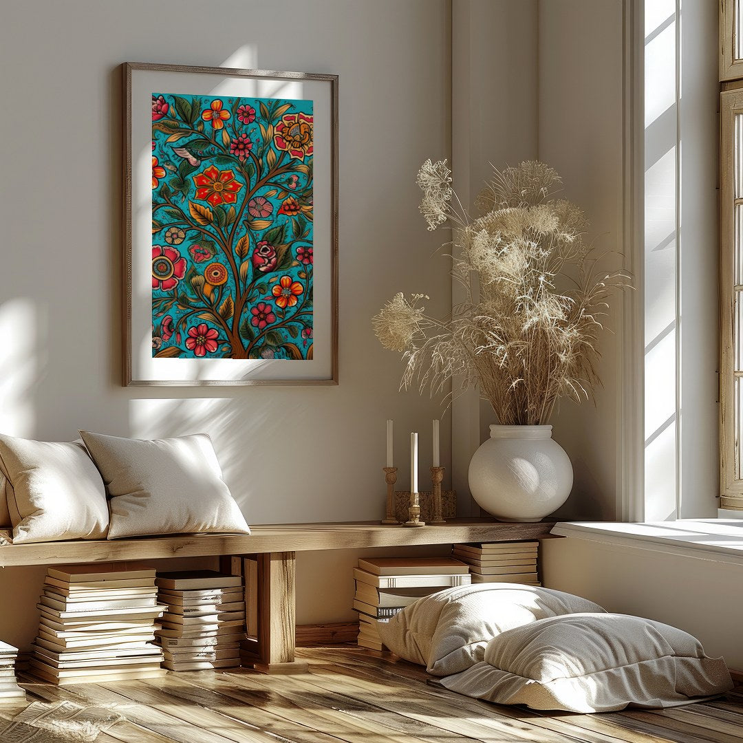 Infuse your space with the lively energy of this bold floral artwork. Featuring vivid flowers for lovely-house