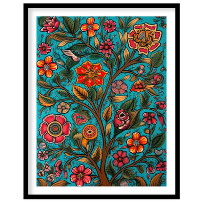 Infuse your space with the lively energy of this bold floral artwork. Featuring vivid flowers for place