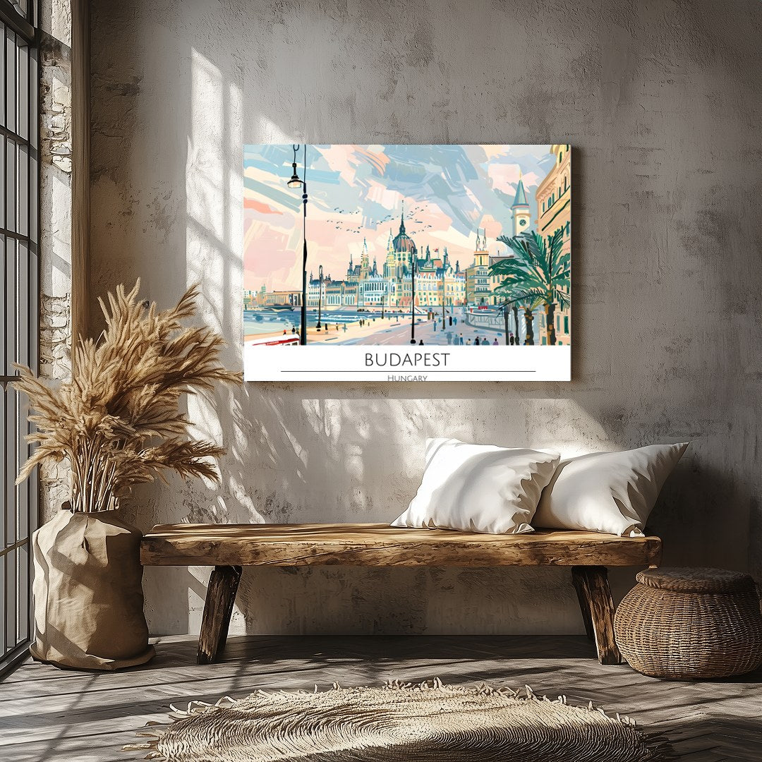 Capture the charm of Hungary's capital with this vibrant cityscape. Featuring a stunning view of for Veranda