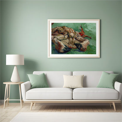 This captivating artwork showcases a crab with expressive brushstrokes and bold colors, set against for Hall