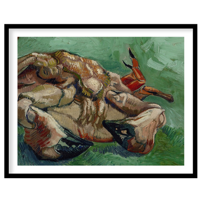 This captivating artwork showcases a crab with expressive brushstrokes and bold colors, set against for nook