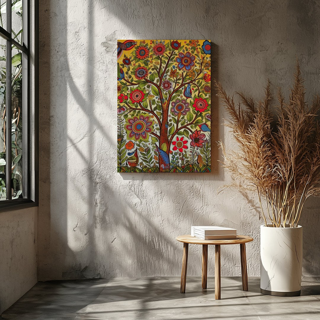 Celebrate the vivid wonders of nature with this dynamic tree of life artwork. Bursting with for Entrance