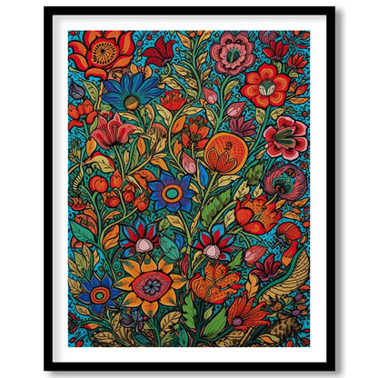 Transform your space with 'Vibrant Garden Symphony,' a stunning celebration of nature's beauty. for bedroom