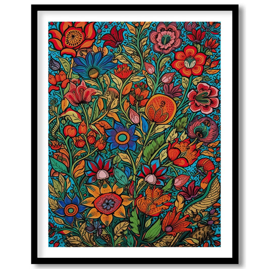 Transform your space with 'Vibrant Garden Symphony,' a stunning celebration of nature's beauty. for bedroom