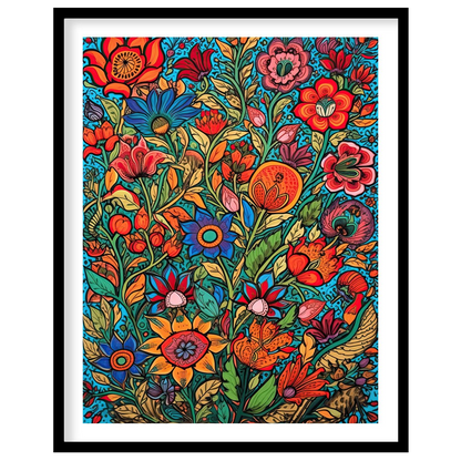 Transform your space with 'Vibrant Garden Symphony,' a stunning celebration of nature's beauty. for bedroom