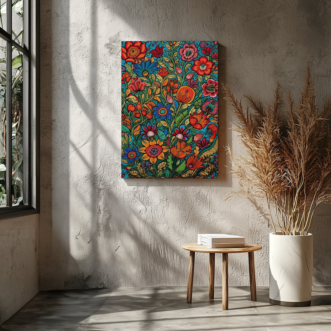 Transform your space with 'Vibrant Garden Symphony,' a stunning celebration of nature's beauty. for Entrance