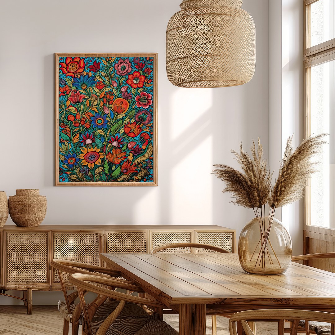 Transform your space with 'Vibrant Garden Symphony,' a stunning celebration of nature's beauty. for Extra Kitchen