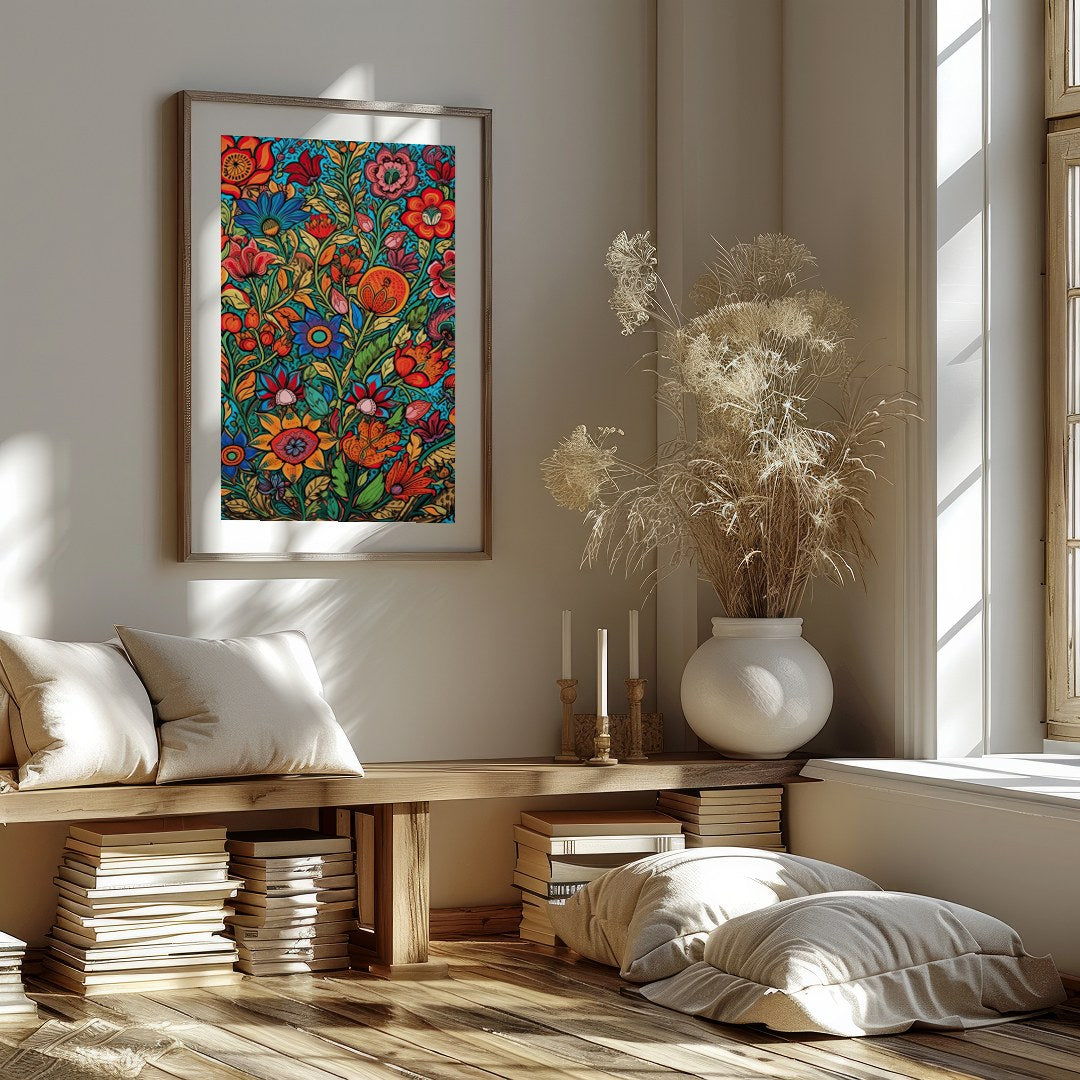 Transform your space with 'Vibrant Garden Symphony,' a stunning celebration of nature's beauty. for studio