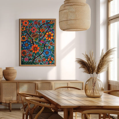 Immerse yourself in the vivid allure of 'Vibrant Garden Symphony,' a masterpiece that brings nature for Extra Kitchen