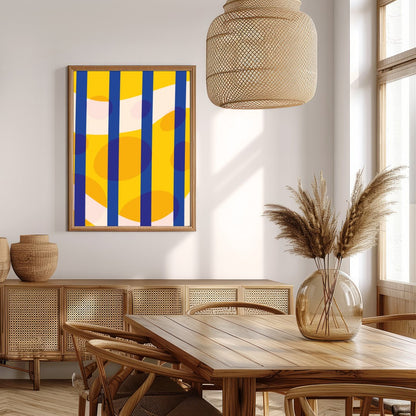 Immerse yourself in a vibrant geometric symphony that captivates with its bold colors and dynamic for Extra Kitchen
