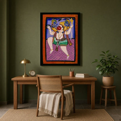 Immerse yourself in the divine expression of strength and devotion with this captivating Indian for Study