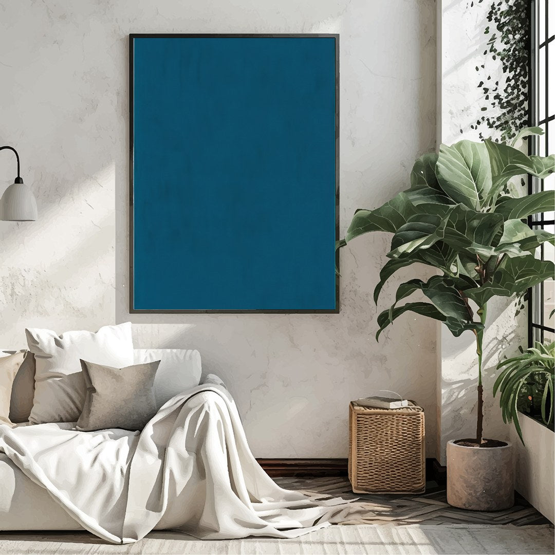 Elevate your living space with this stunning abstract geometric canvas. Featuring bold blocks of for Living Room
