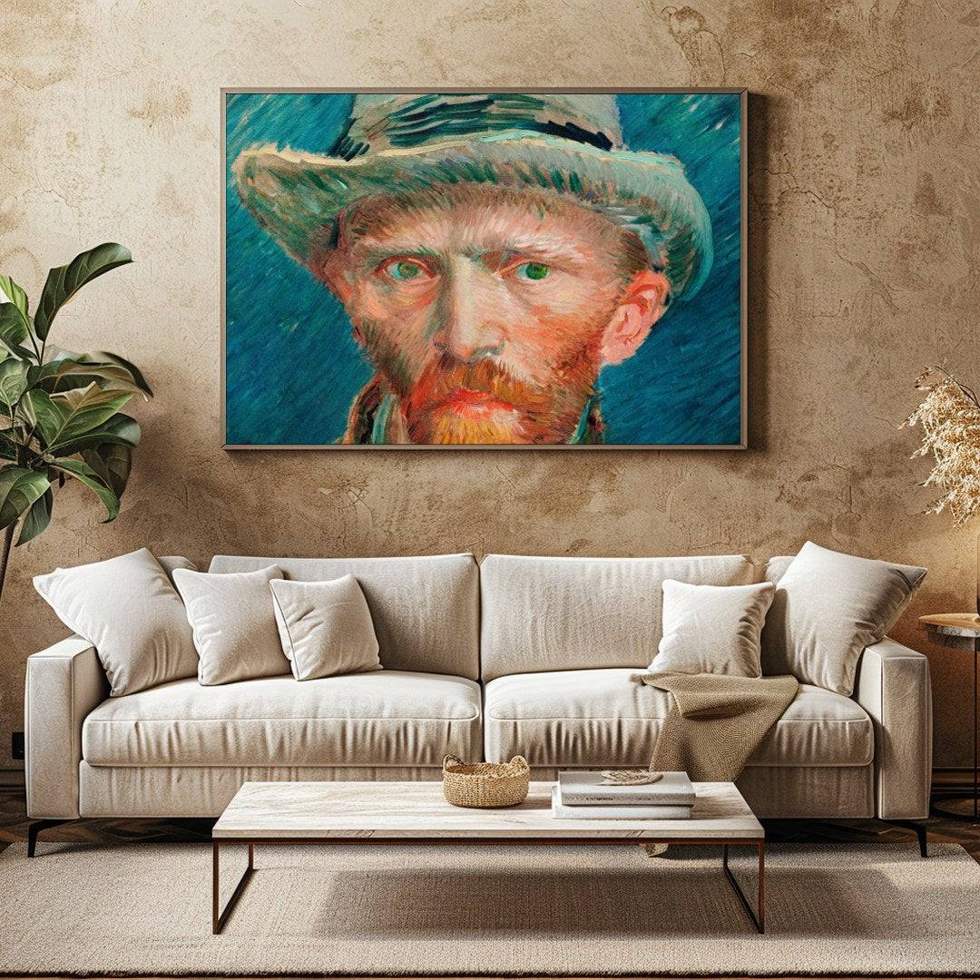 Experience the vivid intensity of this captivating portrait, capturing the essence of Impressionist for Family Room