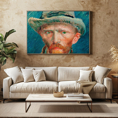 Experience the vivid intensity of this captivating portrait, capturing the essence of Impressionist for Family Room