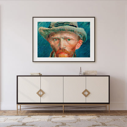 Experience the vivid intensity of this captivating portrait, capturing the essence of Impressionist for Foyer