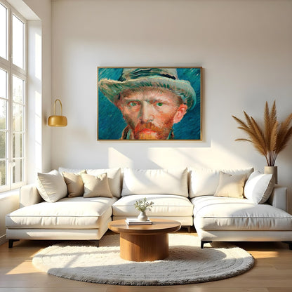Experience the vivid intensity of this captivating portrait, capturing the essence of Impressionist for Living Room