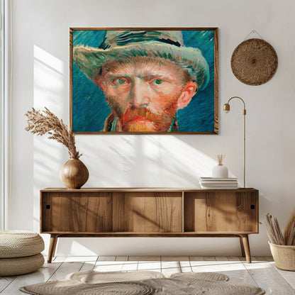 Experience the vivid intensity of this captivating portrait, capturing the essence of Impressionist for Sitting Area