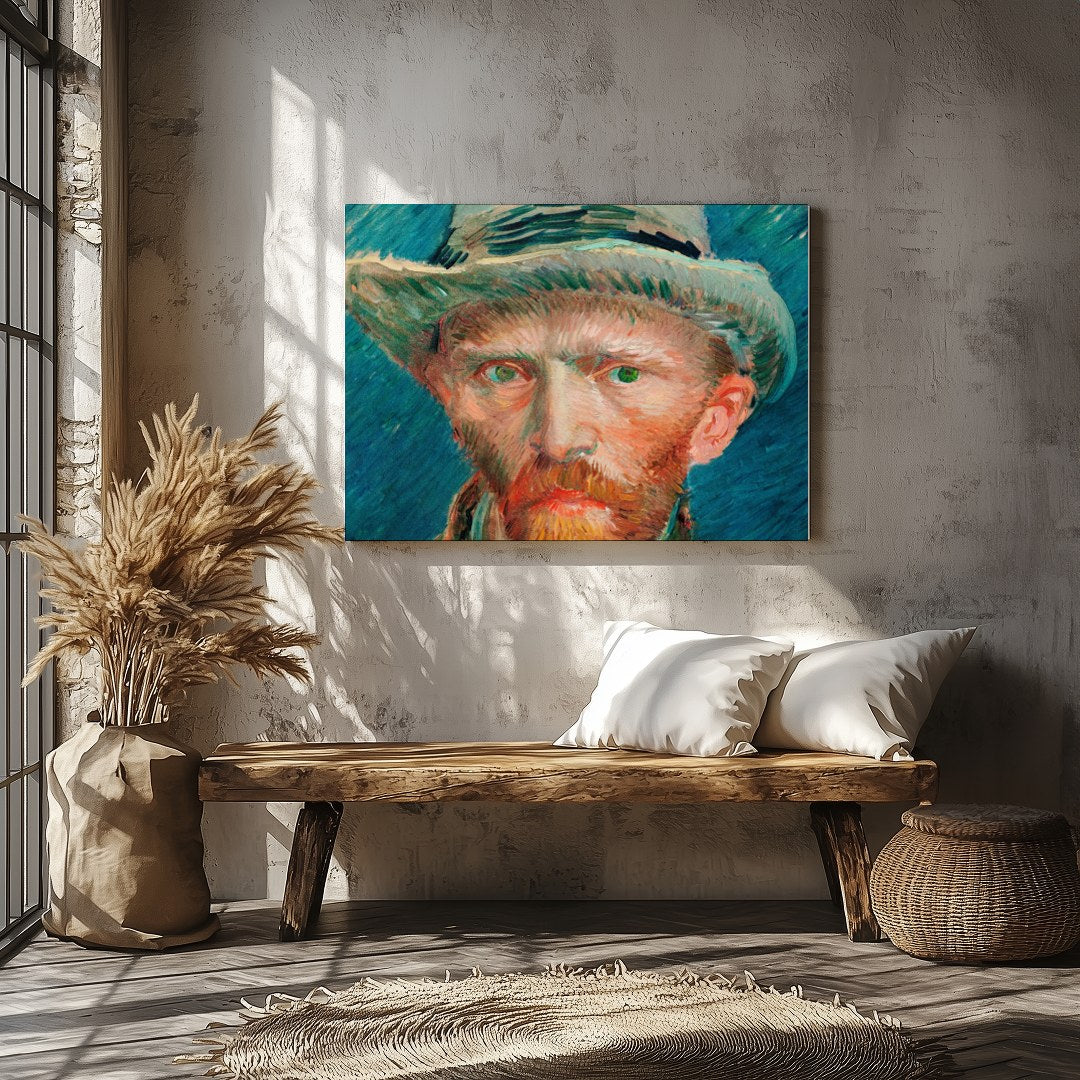 Experience the vivid intensity of this captivating portrait, capturing the essence of Impressionist for Veranda