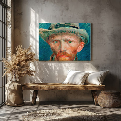 Experience the vivid intensity of this captivating portrait, capturing the essence of Impressionist for Veranda