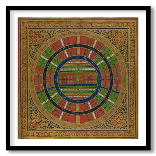 Immerse yourself in the intricate details of this beautifully crafted mandala artwork, capturing for abode