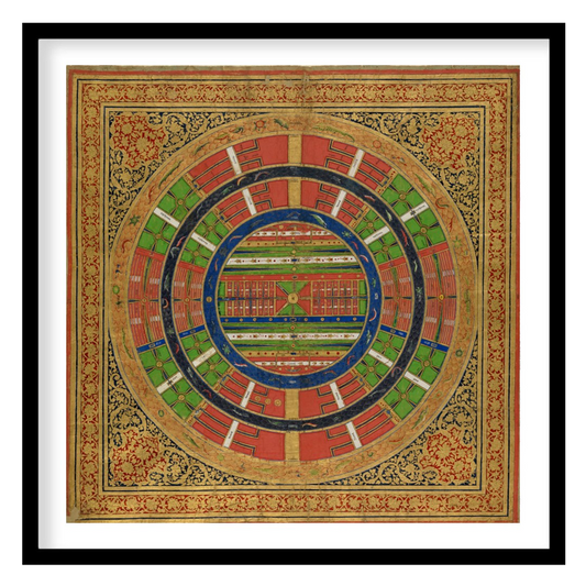 Immerse yourself in the intricate details of this beautifully crafted mandala artwork, capturing for abode