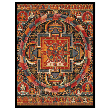 Immerse yourself in the intricate beauty of this vibrant Mandala, showcasing the serene presence of for living-space