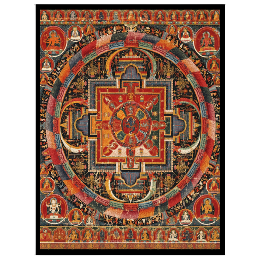 Immerse yourself in the intricate beauty of this vibrant Mandala, showcasing the serene presence of for living-space