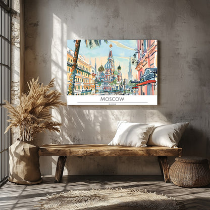 Immerse yourself in the captivating charm of Moscow with this vibrant cityscape artwork. The for Veranda